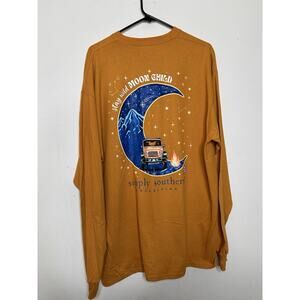 Simply Southern NEW Size XL Jeep Stay Wild Moon Child Golden Shirt Long Sleeve
